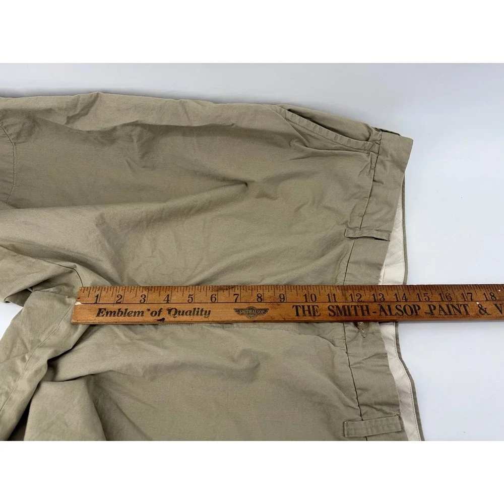 Polo Ralph Lauren Khaki Shorts Flat Front Casual Classic Fit, Sz 44B/44G